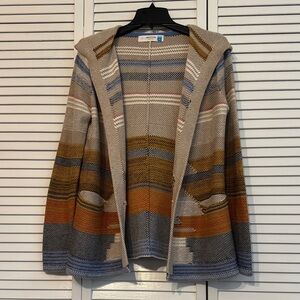 Sparrow Earthy Toned Striped Cardigan